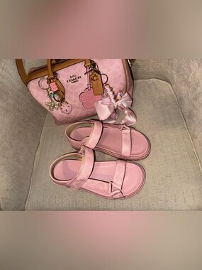 ‼️Coach Women's Sport Sandal Powder Pink CBB91 US 9 (SANDAL ONLY)